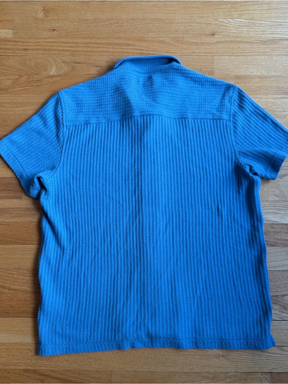 Men’s J.Crew Short-sleeve textured camp shirt medium NWT